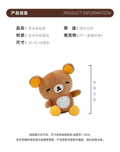 Hot 60cm Cute Plush Teddy Bear for Kids Birthday Xmas Gift Soft Snuggle Toy Stuffed Animal Cute Kuma Doll for Girls Hug Pillow