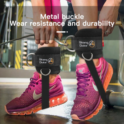 1PC Padded Neoprene Ankle Strap with Double D-Ring for Cable Machines Gym Workouts Leg Extensions - Pink