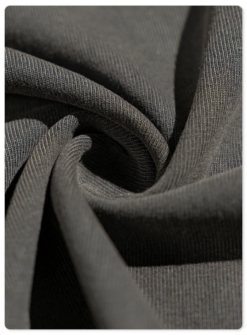 ZODF New Men High Street Washed T-Shirts Unisex Loose Tree Printing 285gsm Cotton O Neck T Shirt For Summer HY0512