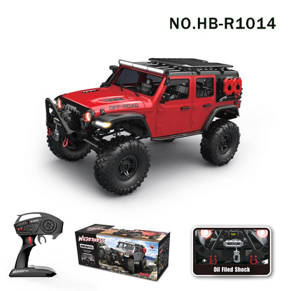 1/10 RC Car HB RTR R1011 Remote Control Vehicle 2.4G Full Proportional Rock Crawler LED Light 4WD Off-Road Climbing Truck Toys
