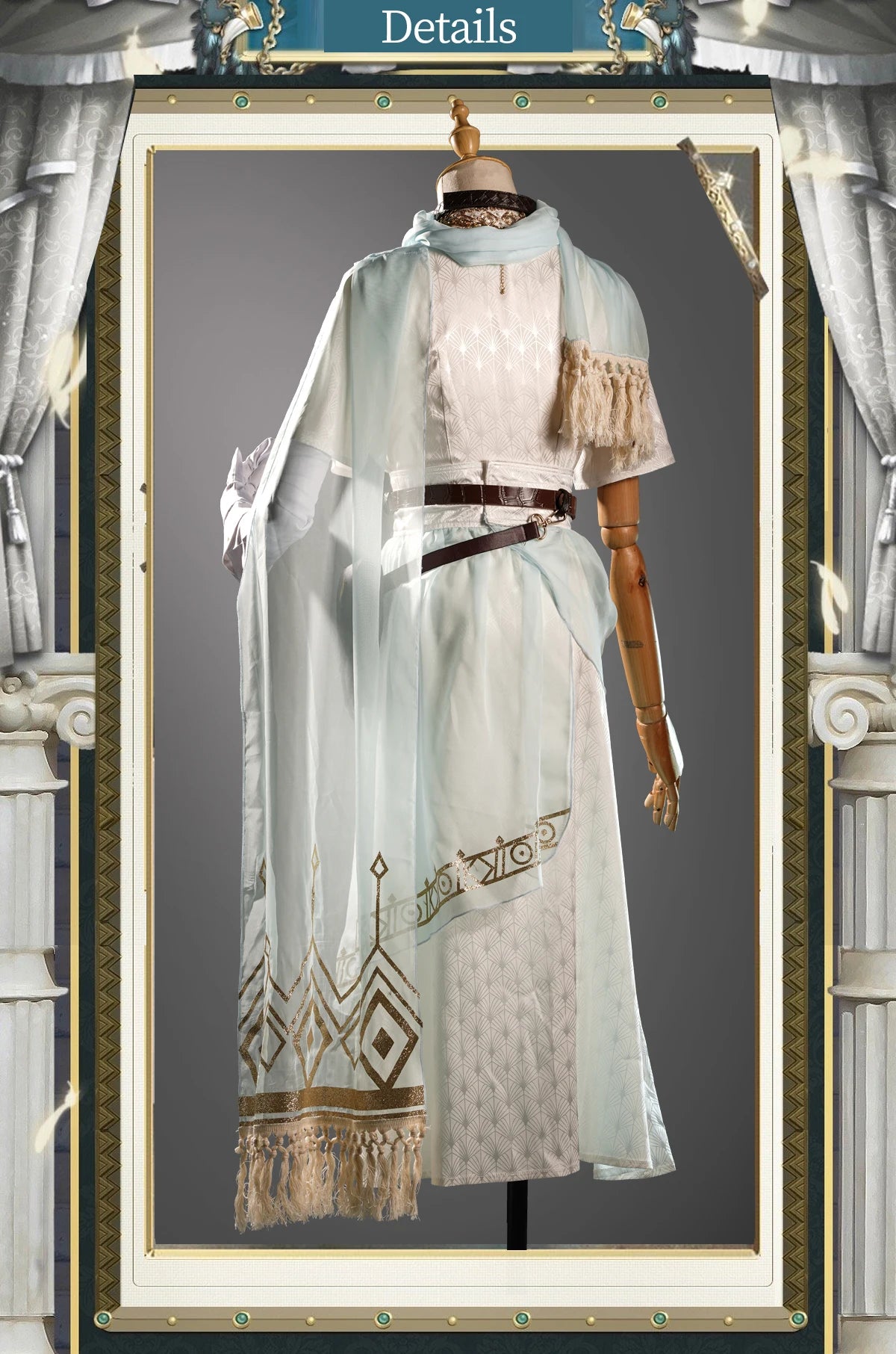 UWOWO Collab Series Game Identity V Seer Eli Clark Cosplay Costume White Suit Fancy Party Outfits