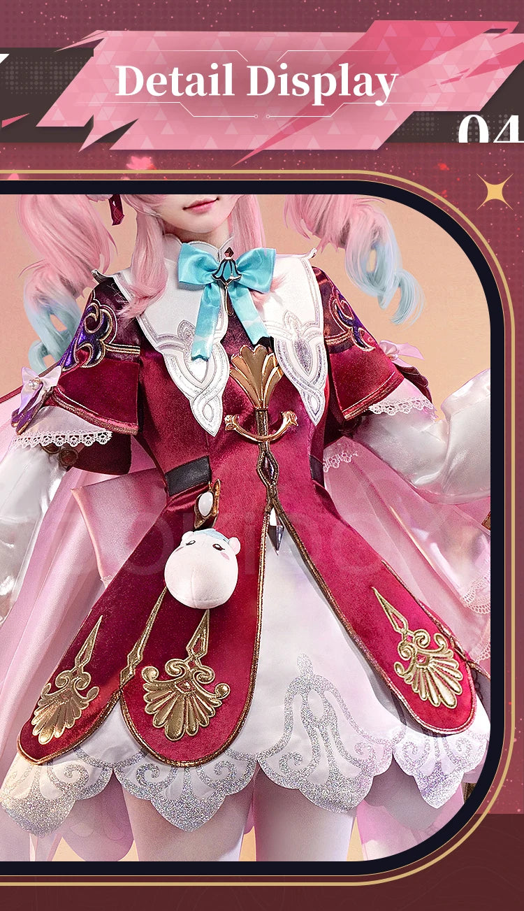 IN STOCK Hyacine Cosplay Costume Game Honkai: Star Rail DokiDoki-SR HSR Women Cute Amphoreus Hyacine Cosplay Wig