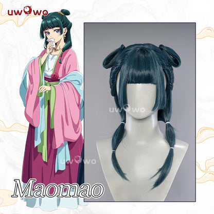 IN STOCK UWOWO Anime Thee Apothecaryy Diariess Maomao Garden Party Hanfuu Cosplay Wig Long Green Hair