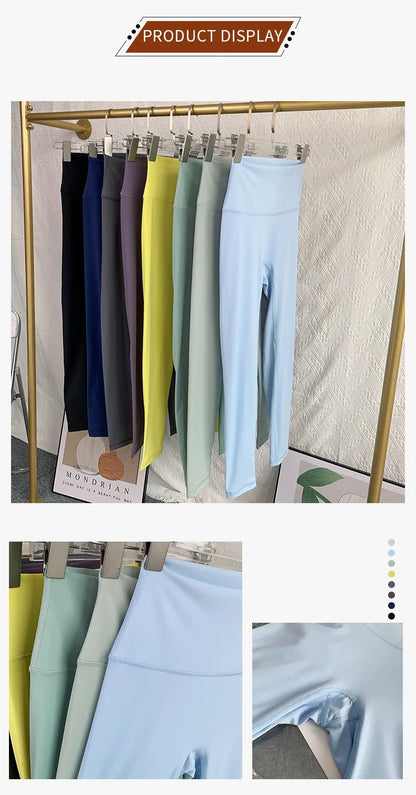 Summer Hot Sale High Waist Yoga Leggings Breathable Quick Drying Fitness Running Cycling Workout Pants