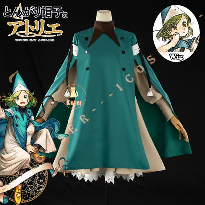 Anime Witch Hat Atelier	Coco Richeh Cosplay Costume Hat Tetia Qifrey's Atelier Apprentice Robes Halloween Party for Women Girls