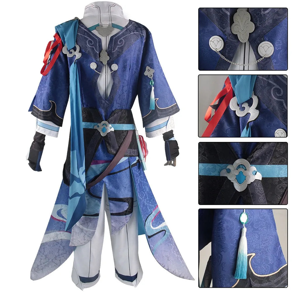 HOMCHEE TRENDS Yanqing Cosplay Costume Big Size Cotton Polyester