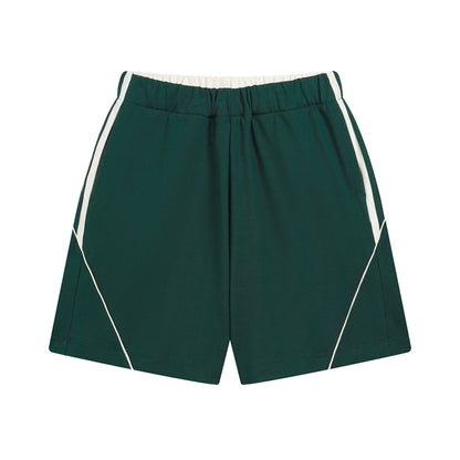 ZODF Fashion Men Summer 250gsm Patchwork Shorts Unisex High Street Loose Fit Quick Dry Sport Shorts Brand Streetwears HY1049