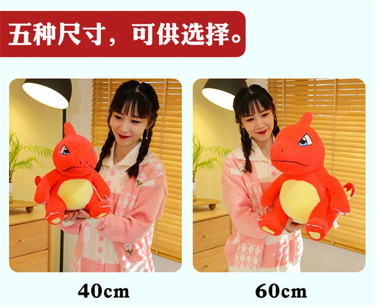 100/120CM Big Size Charmander Plushies Pokemon Peluche Cartoon Anime Kawaii Ornament Plush Comfortable Soft Doll Children Gift