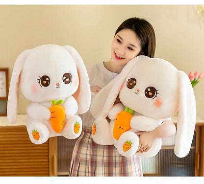 Radish Rabbit Doll Plush Toy Cute Doll Soft Stuffed Animal Sleeping Pillow Cushion Christmas Gifts for Kids and Girls