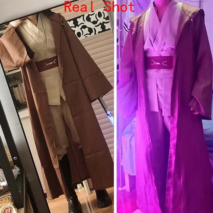 HOMCHEE TRENDS Obi Wan Kenobi Adult Men Nylon Elastane Cosplay Set
