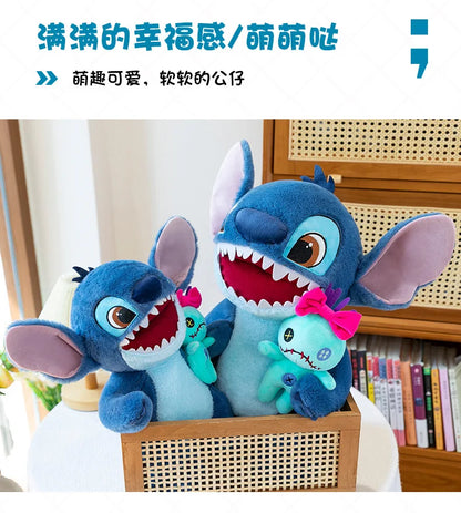 35/50/65cm Big Size Disney Stitch Plush Toy Doll Anime Lilo & Stitch Cartoon Stuffed Doll Children's Comforting Pillow Kids Gift