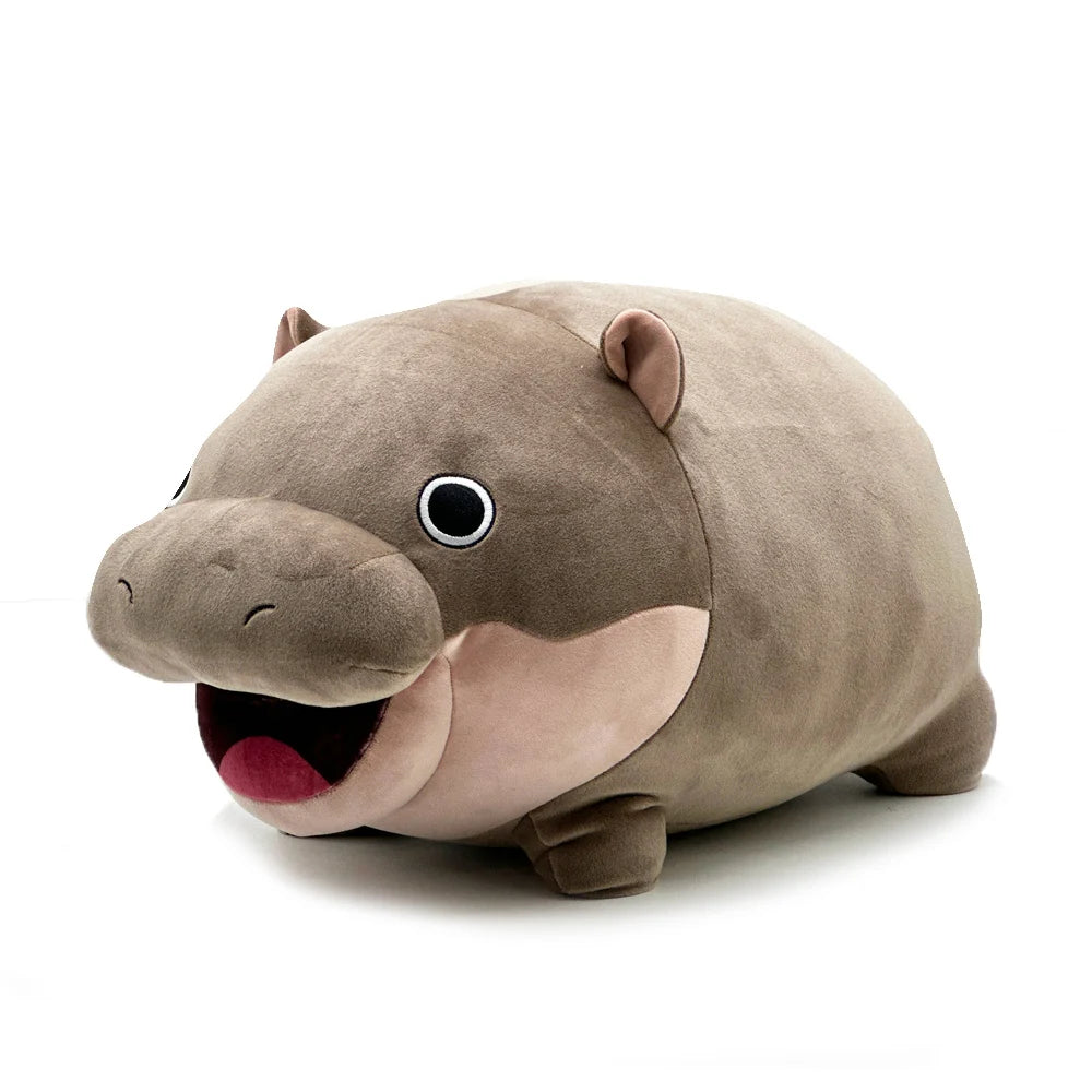 Cute Cartoon Hippo Plushies Stuffed Toy Animal Moo Deng Plush Hug Pillow Plump Hippo Soft Doll Home Decor Girl Boy Present