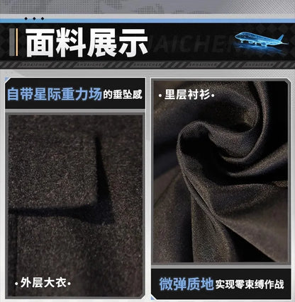 iCoser Caleb Cosplay Costume Wig Farspace Colonel Love and Deepspace Uniform Cap Halloween Party for Women Men Carnival Props