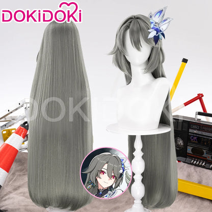 IN STOCK Vita Wig Game Honkai Impact 3rd Cosplay Wig DokiDoki Women 100cm Long Grey Hair Vita Cosplay Wig Free Wig Cap Christmas
