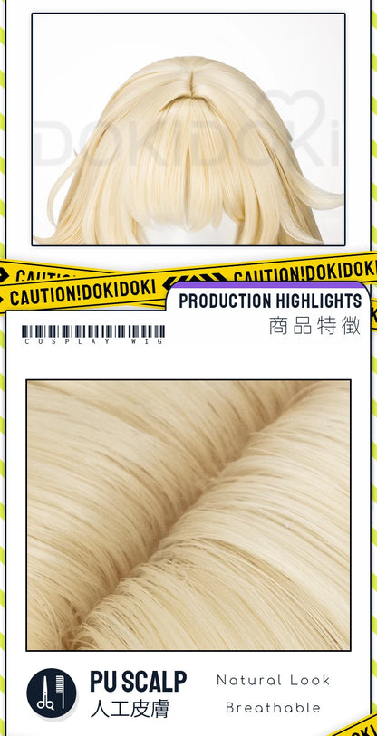 IN STOCK Aglaea Cosplay Costume Game Honkai: Star Rail DokiDoki-SR HSR Women Golden Gorgeous Dress Aglaea Halloween Wig