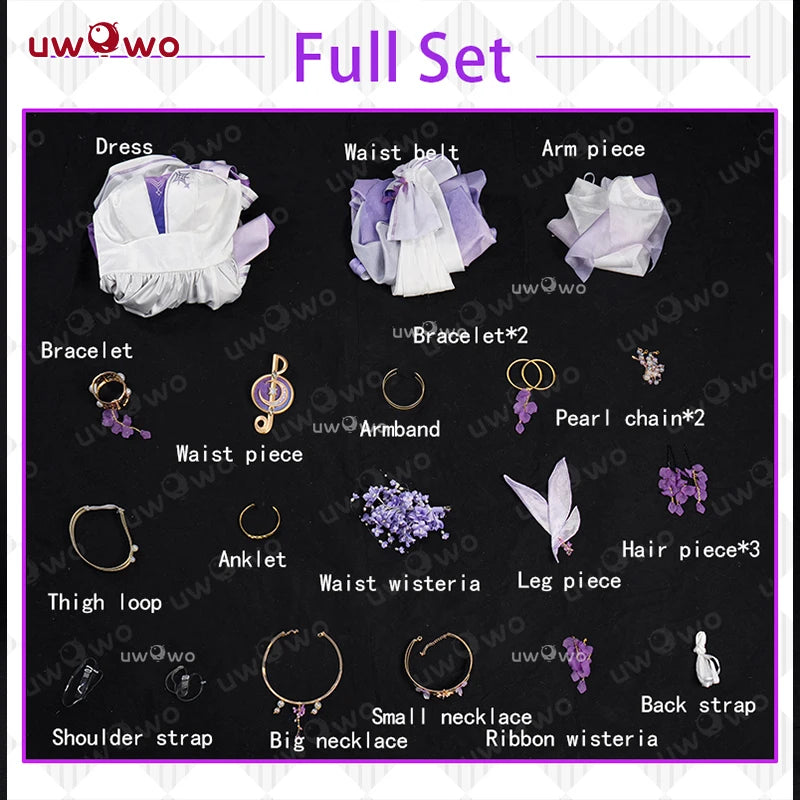PRE SALE UWOWO Robin Cosplay Game Honkai Star Rail Fanart Robin Wisteria Gown Cosplay Costume Halloween Costume