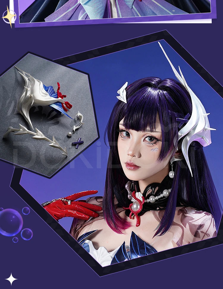 Hysilens Cosplay Costume Game Honkai: Star Rail DokiDoki-SR HSR Dress Hysilens Cosplay Halloween Costume