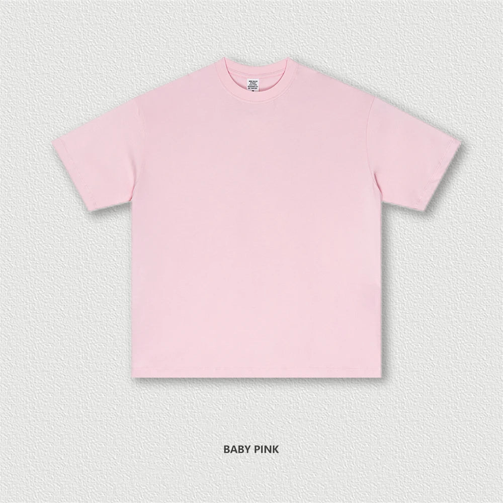 ZODF 2025 Summer Men 180gsm Solid T-Shirts Women Unisex Loose Basic Breathable Cotton T Shirt Brand Tees HY0971