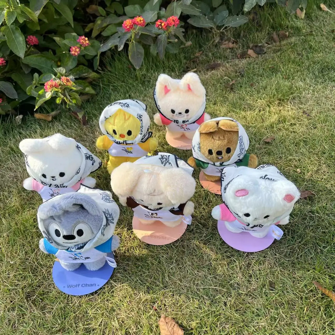 Skzoo Cartoon Stuffed Animals Plush Doll Korean Wolfchan Leebit Dwaekki Hanquokka Jiniret Bbokari Stray Kids Fans Gift Toy