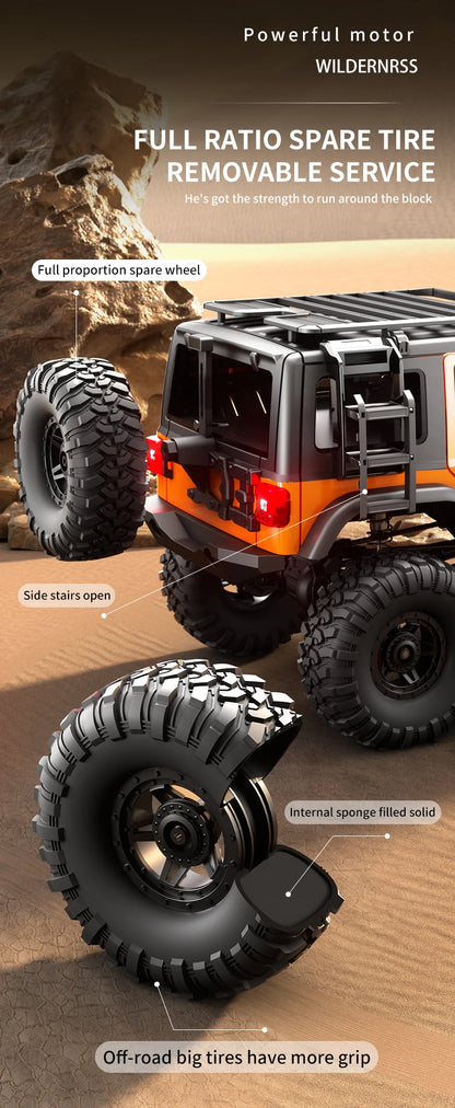 1/10 RC Car HB RTR R1011 Remote Control Vehicle 2.4G Full Proportional Rock Crawler LED Light 4WD Off-Road Climbing Truck Toys