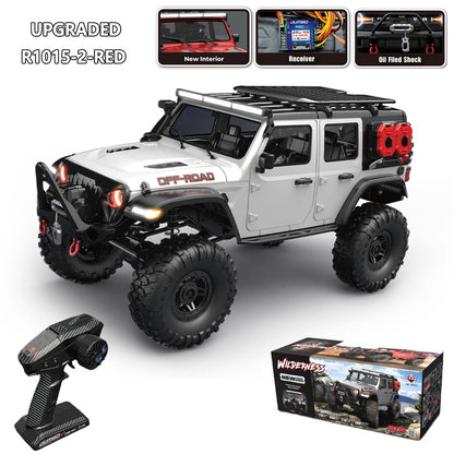 1/10 RC Car HB RTR R1011 Remote Control Vehicle 2.4G Full Proportional Rock Crawler LED Light 4WD Off-Road Climbing Truck Toys