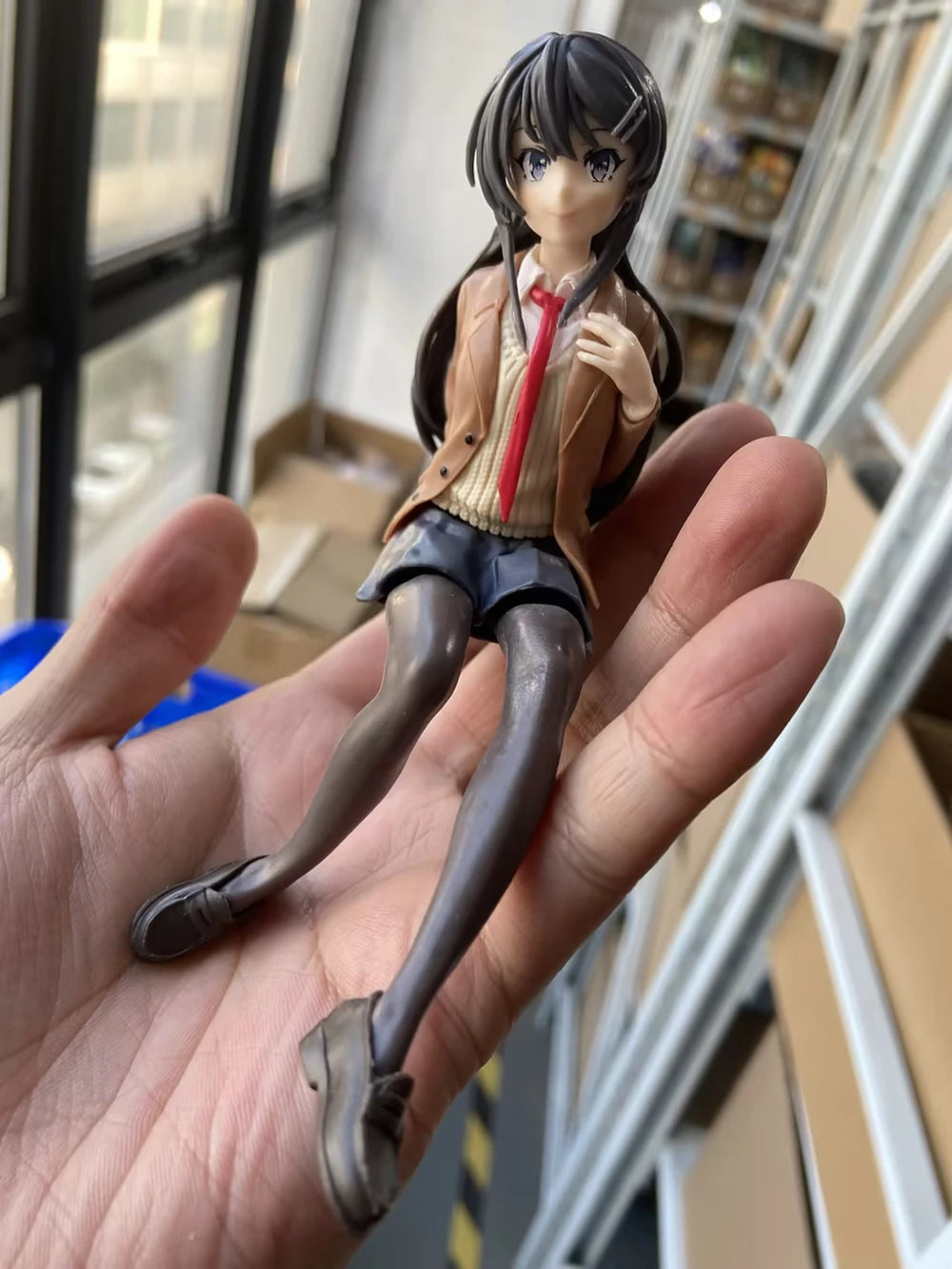 14cm Mai Sakurajima Does Not See The Bunny Girl's Ancestors FigureSakurajima Mai PVC Action PM Chokonose Figure Noodle Stopper