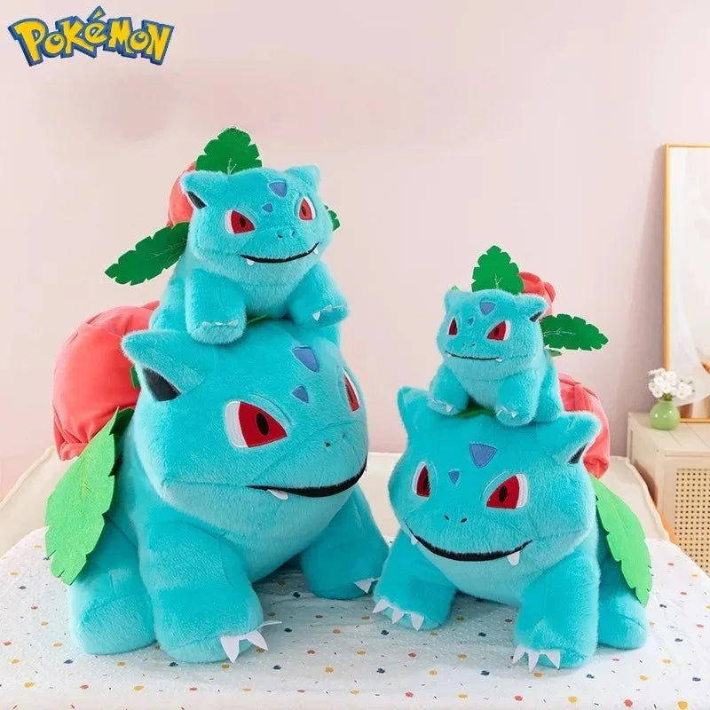 45CM Pokemon Bulbasaur Plushies Cartoon Anime Peluche Kawaii Comfortable Soft Doll Children Cushion Room Decoration Toy Gift