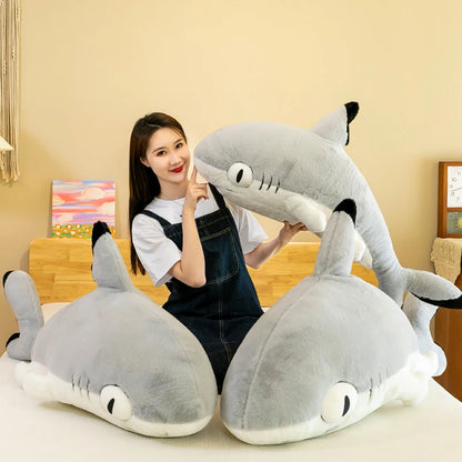 130cm Cute Soft Shark Cat Toys Doll Girl Kids Birthday Christmas Gift Stitch Kawaii Plushies Juguetes Stuffed Animal