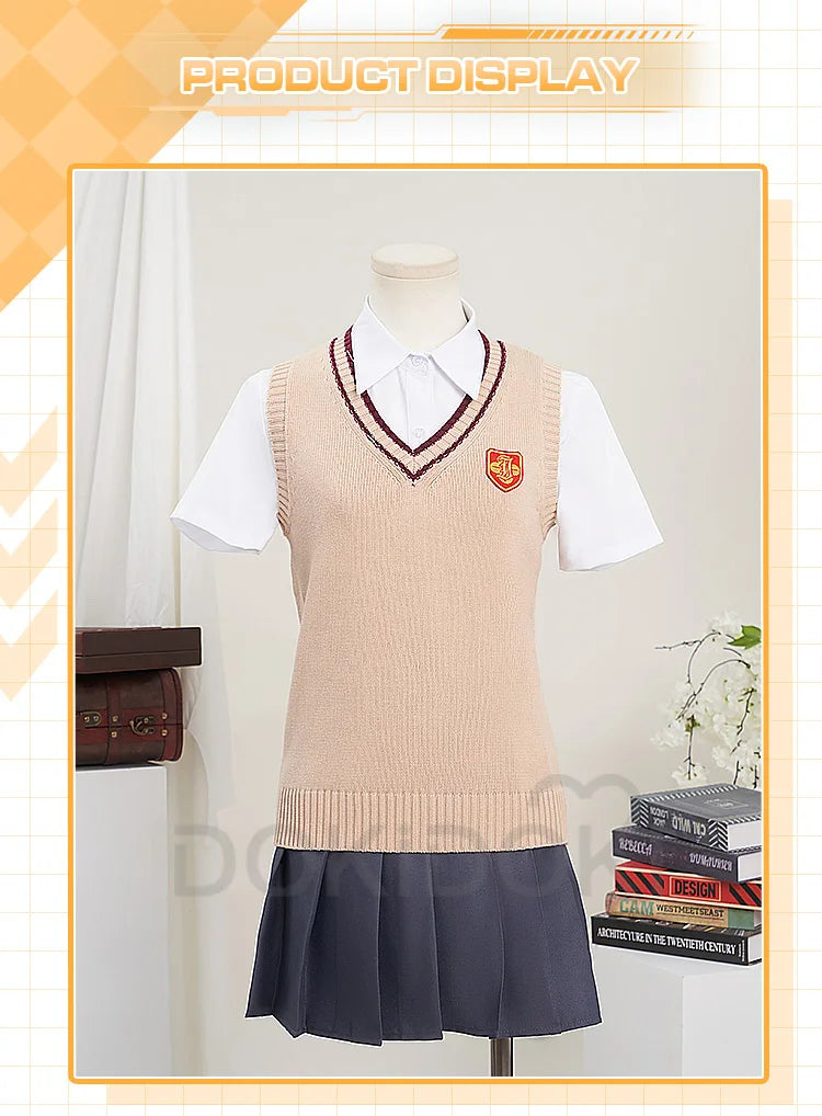 Misaka Mikoto/ Shirai Kuroko Cosplay Anime Toaru Kagaku no Railgun DokiDoki-R Cosplay Costume Tokiwadai Middle School Uniform