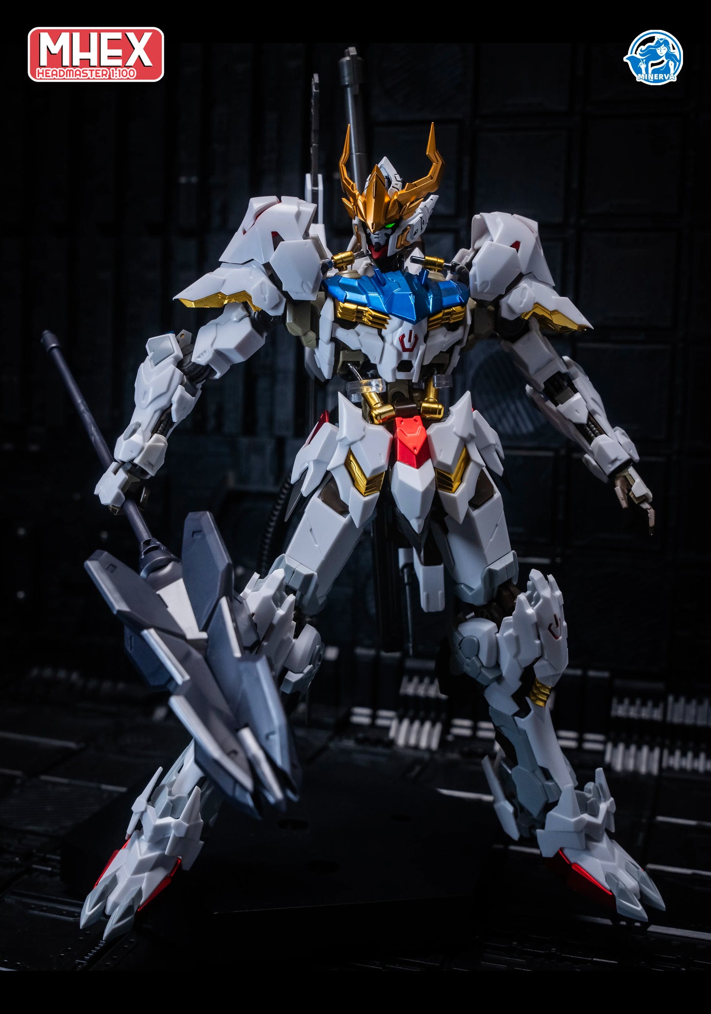 Minerva Hobby LINGXUZI Head Carving Replace Head For MG Barbatos Sky Defender Assembly Model Kit Toy GK Model Accessory Gift