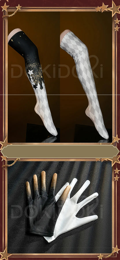 Mike Morton Cosplay Costume Game Identity V【S-3XL】DokiDoki-R Hullabaloo Mike Morton Brightest Star Clown Costume Plus Size