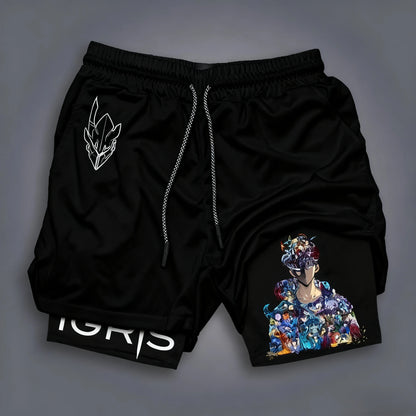 Solo Level Anime Gym Shorts Men Women Streetwear Casual Fitness Joggers Sport Pants Graphic Print Summer Fashion Quick-dry Pants