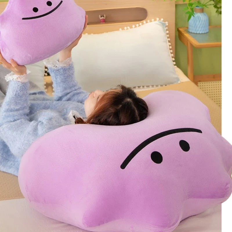 30/60cm Cartoon Large Ditto Pillow Pokemon Plush Toys Doll Cute Ornament Stuffed Plushie Kawaii Sofa Pokémon Gift for Children