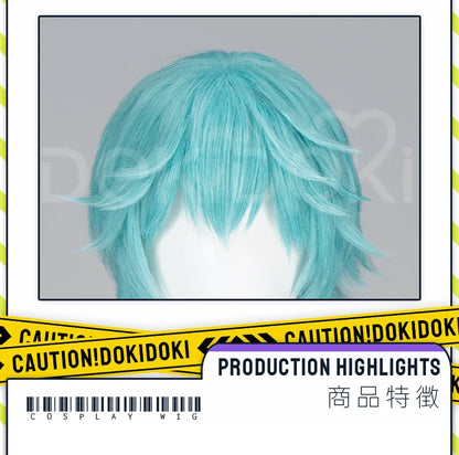 IN STOCK MIKUOO Mikuu Wig Game Cosplay DokiDoki Men 35cm Short Hair Rabbit Hole Men Ver Free Wig Cap