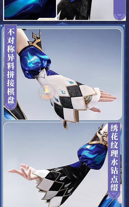 Honkai Star Rail Cerydra Cosplay Costume Wig Dress Uniform Headwear Game Outfit Halloween Party for Women Girls Role Play Props