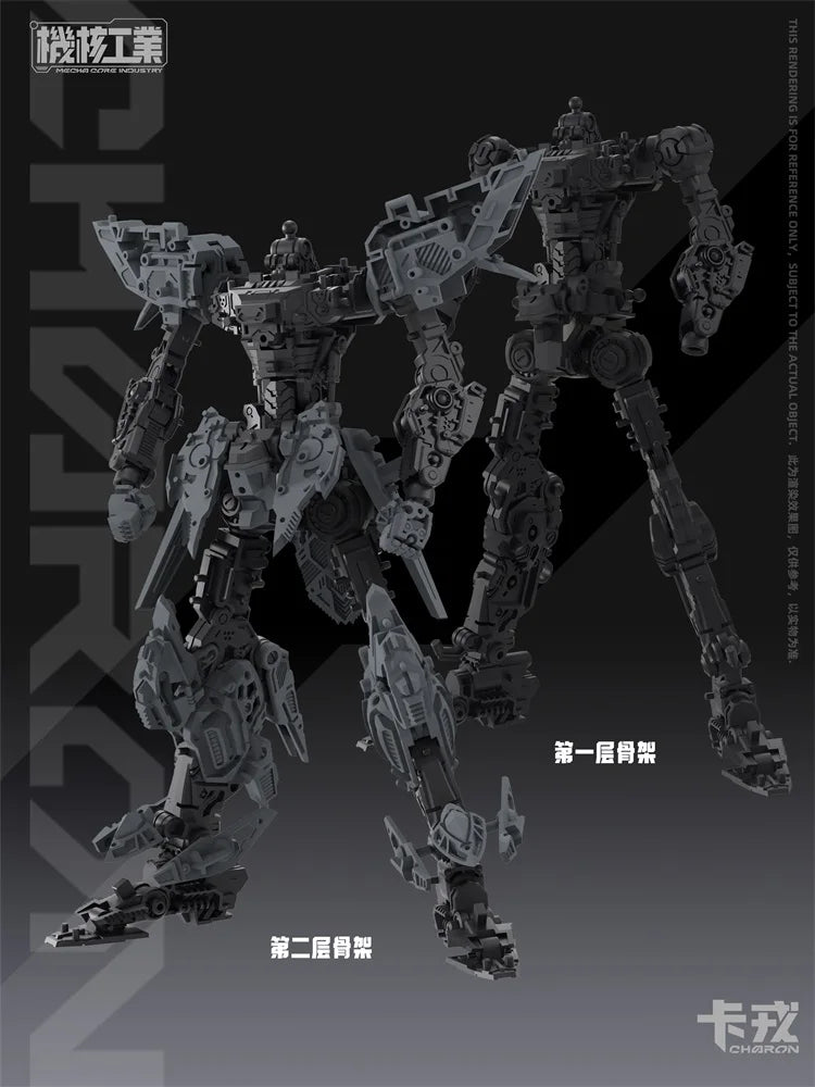 1/100 Charon JH-001 Series Action Figure Mecha Warrior Fully Poseable High Detail Collectible Assembly Model Toy Surprise Gift