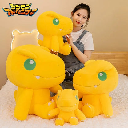 45/55/70cm Big Size Agumon Digimon Adventure Anime Plush Stuffed Doll Kawaii Decoration Plushies Children Pillow Holiday Gift