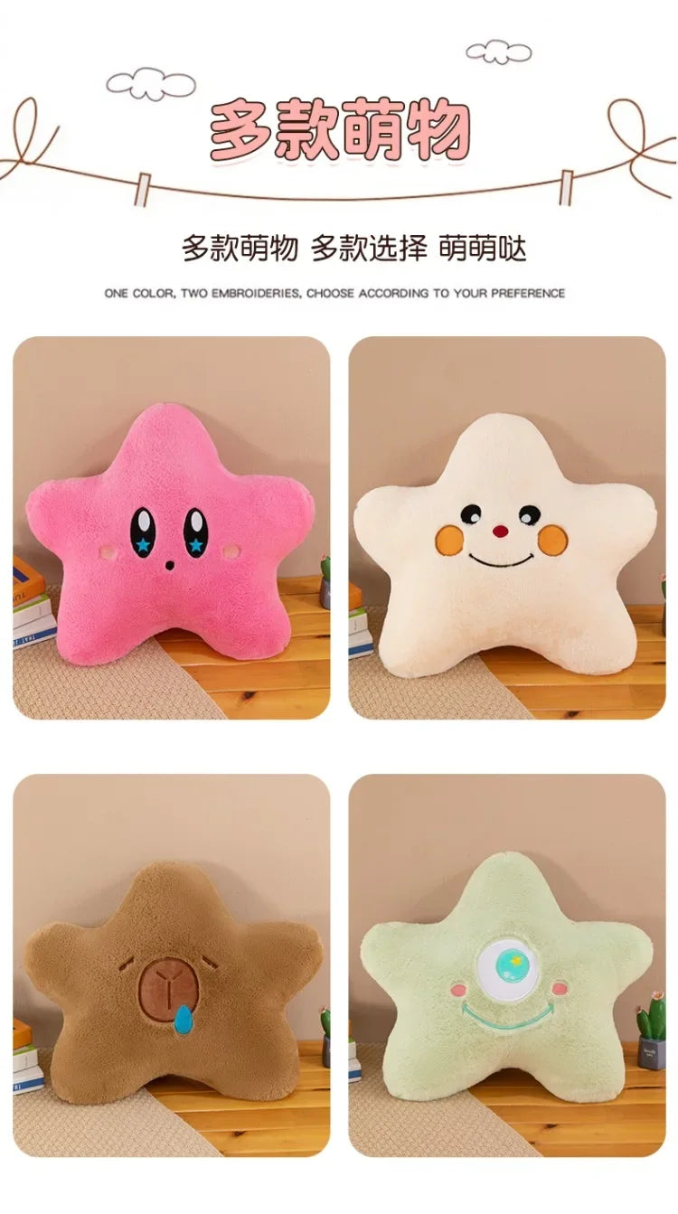 New Kawaii 55-70cm Cartoon Bedroom Pentagram Children's Pillow Backrest Cute Plush Toy Boy Girl Gift