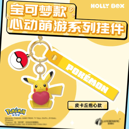 Genuine Pokemon Keychain Pikachu Eevee Pichu Mimikyu Togedemaru PVC Anime Action Figure Kids Toy Keyring Pendant Birthday Gift