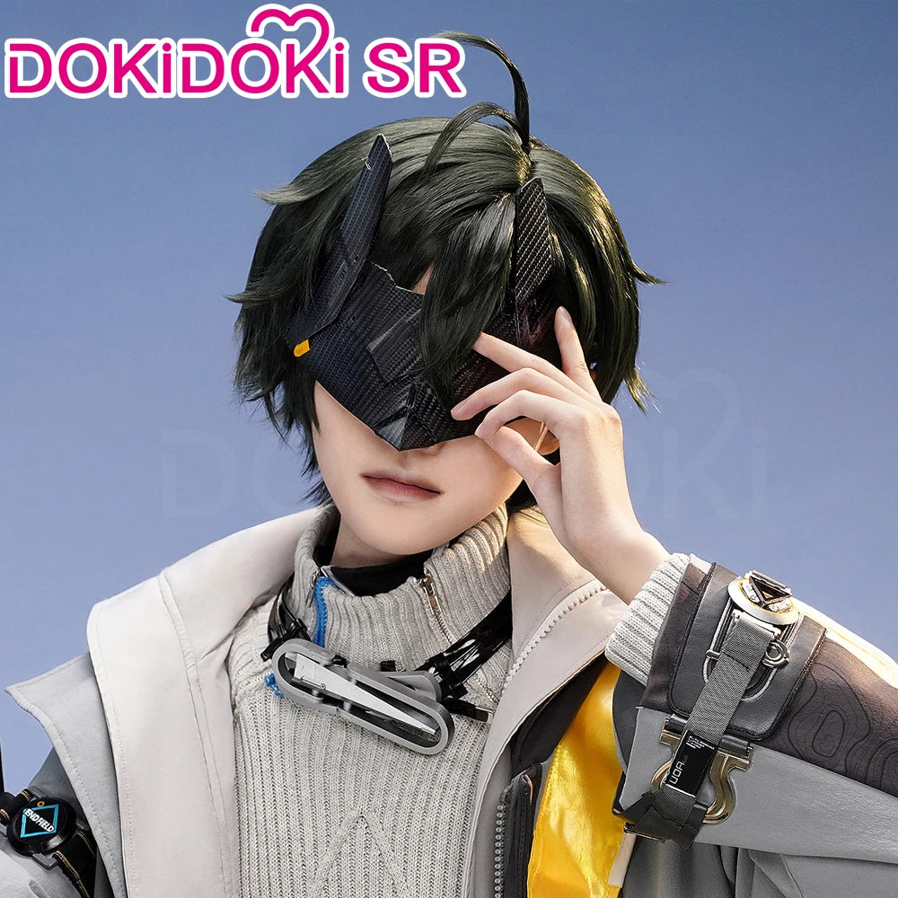 Endministrator A B Cosplay Costume Game Arknights DokiDoki-SR Men Endministrator Cosplay Mask Halloween