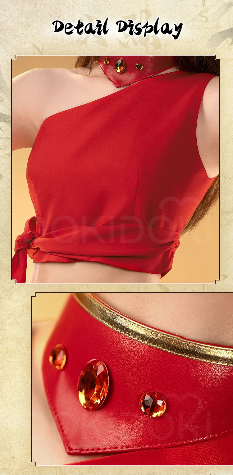 Katara Cosplay Costume Anime Cosplay【S-3XL】DokiDoki-R Women Red Dress Katara Costume Plus Size