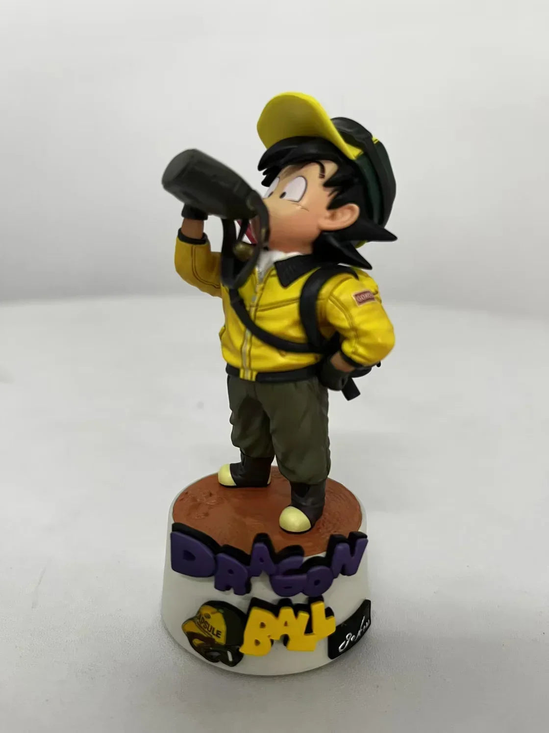 10cm Dragon Ball Cartoon Character Drinking Water Little Goku PVC Action Figure Model Statue Collection Decoration Toys Gift
