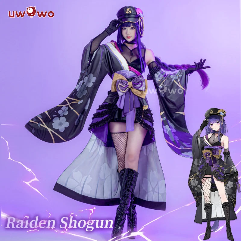 LAST BATCH UWOWO Genshin Impact Fanart Raiden Shogun Taisho Kimono Cosplay Costume