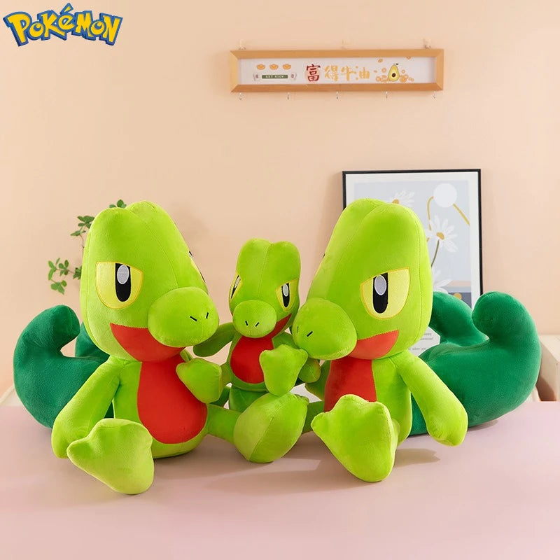 35-60CM Big Size Treecko Plushies Pokemon Anime Cartoon Peluche Kawaii Ornament Comfortable Soft Doll Children's Toy Gifts