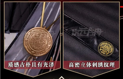 iCoser Wuthering Waves Zani Cosplay Costume Wig Uniform Headwear Tail Earrings Rinascita Halloween Party for Women Carnival Prop