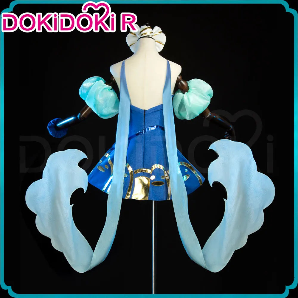 Ahrii Sonaa Cosplay Costume Game Cosplay DokiDoki-R Ahrii Sonaa Skin Spirit Blossom Springs Cosplay Women The Fox Costume