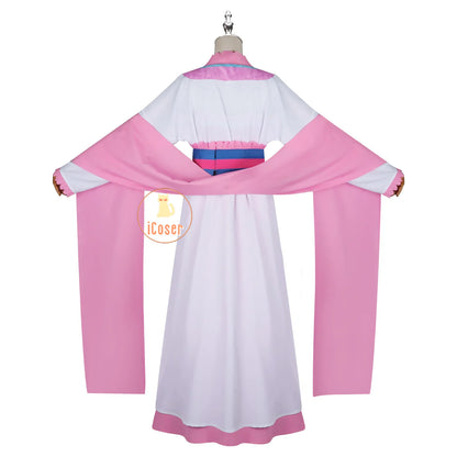 Anime The Apothecary Diaries Lishu Cosplay Costume Wig Dress Earrings Headwear Hanfu Kusuriya No Hitorigoto for Women Girls Cos