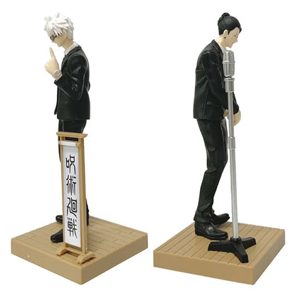 17cm Jujutsu Kaisen Anime Figure Suit Gojou Satoru Action Figure Handsome Suit Man Geto Suguru Figurine PVC Collection Model Toy
