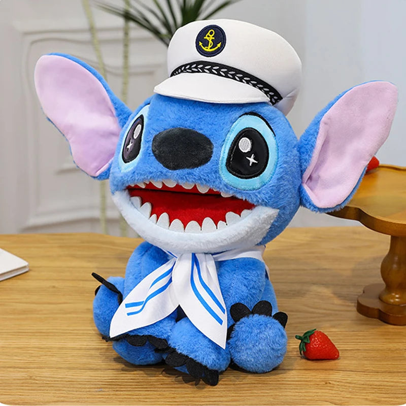 25/30CM Disney Lilo and Stitch Plush Toy Anime Stuffed Kawaii Ornament Navy Soft Stich Doll Plushie Kids Birthday Xmas Gifts