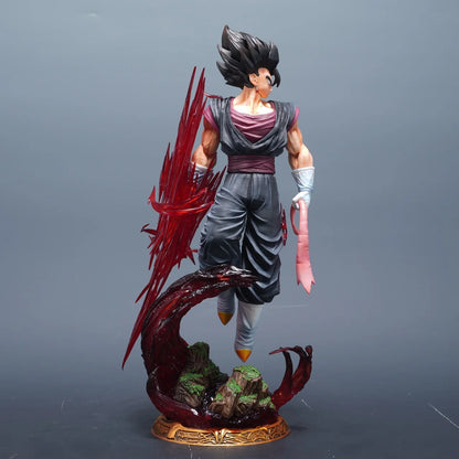 Dragon Ball LK Toys Vegetto Anime Figure 40cm Vegetto 2.0 Figure 3 Heads PVC Statue Collection Model Desk Decoration Custom Toy